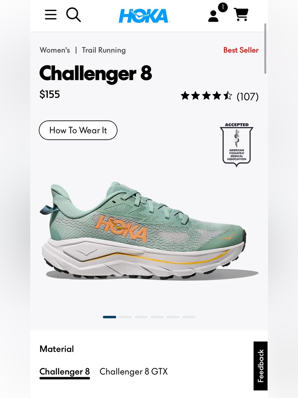 HOKA Challenger 8 Women’s size 8.5